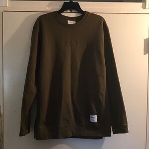 XL new olive green Crewneck Sweatshirt Mitchell & Ness brand new no tags pull